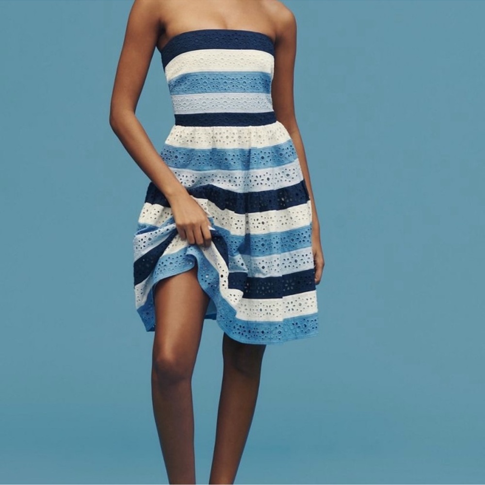 Maeve Anthropologie Strapless Dress